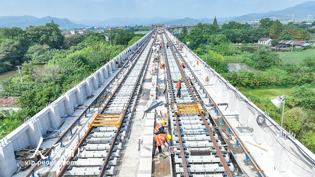 浙江德清：市域鐵路鋪軌忙【3】