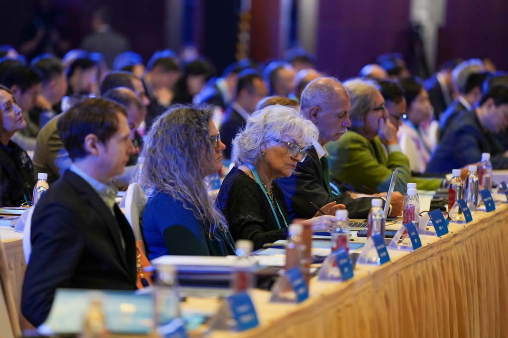 9月23日，嘉賓出席2025北京文化論壇主論壇。新華社記者 鞠煥宗 攝