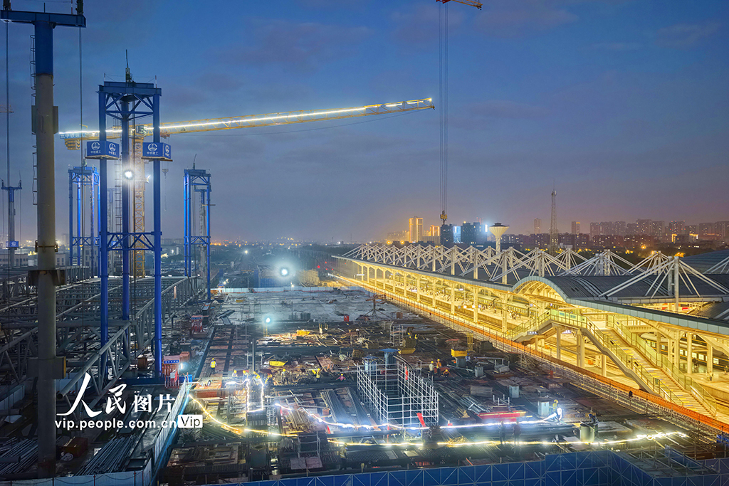 新建上海至南京至合肥高鐵南通站站房建設有序推進【3】