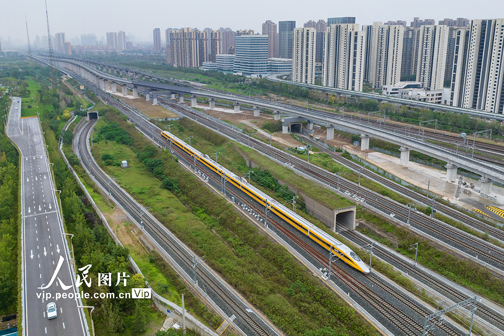 陜西西安：西延高鐵啟動時速385公里提速試驗【4】