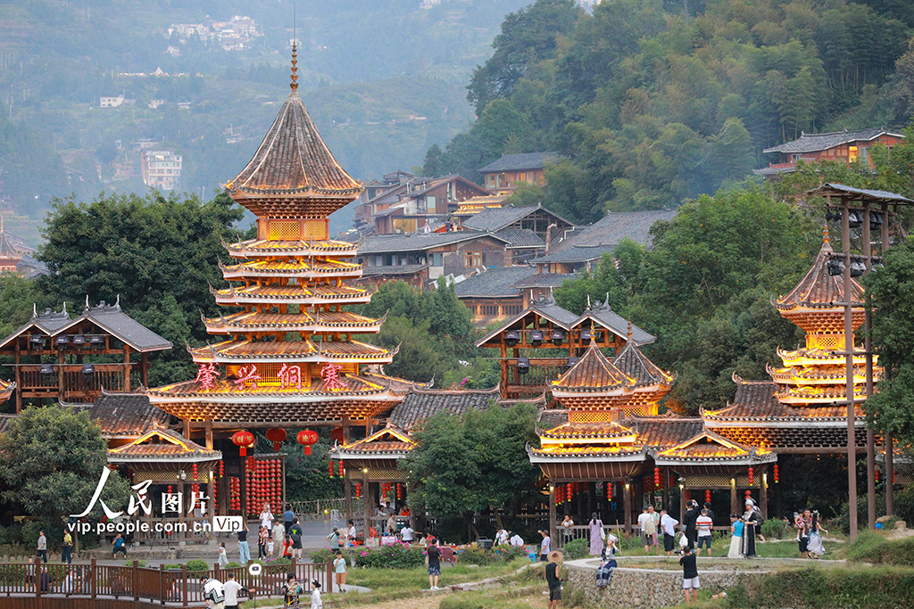 貴州黎平:肇興侗寨游人如織【2】