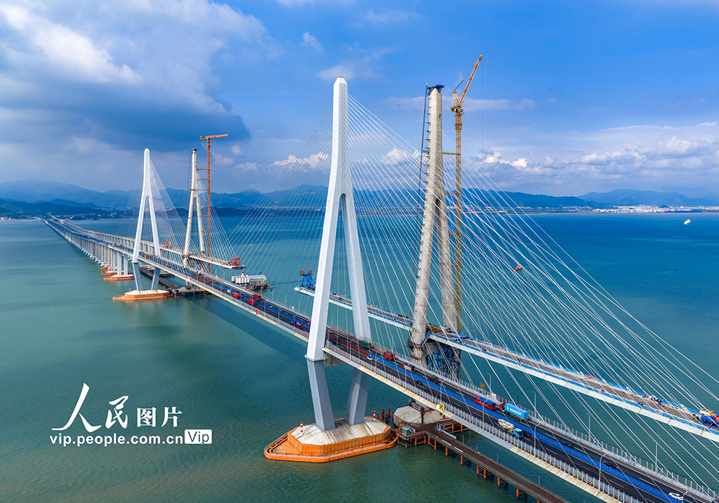 浙江寧波:象山港跨海大橋北側邊跨合龍【8】