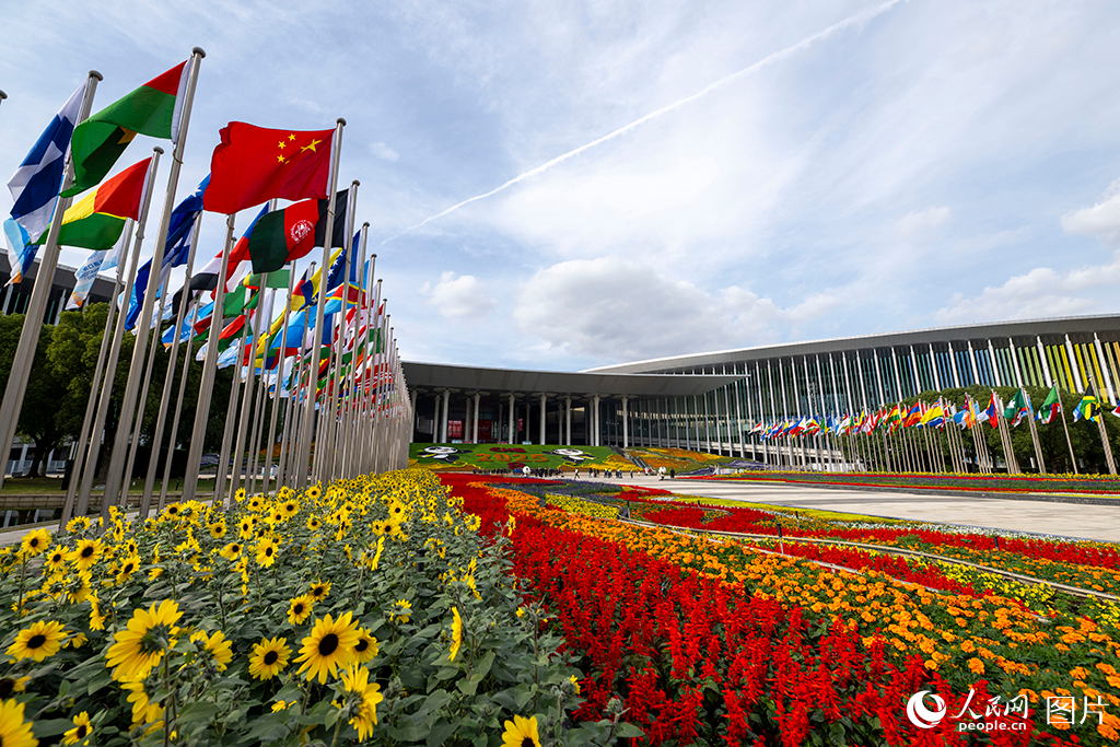 上海:花團錦簇 國旗飄揚迎盛會【4】