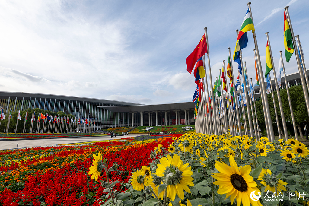 上海:花團錦簇 國旗飄揚迎盛會【6】