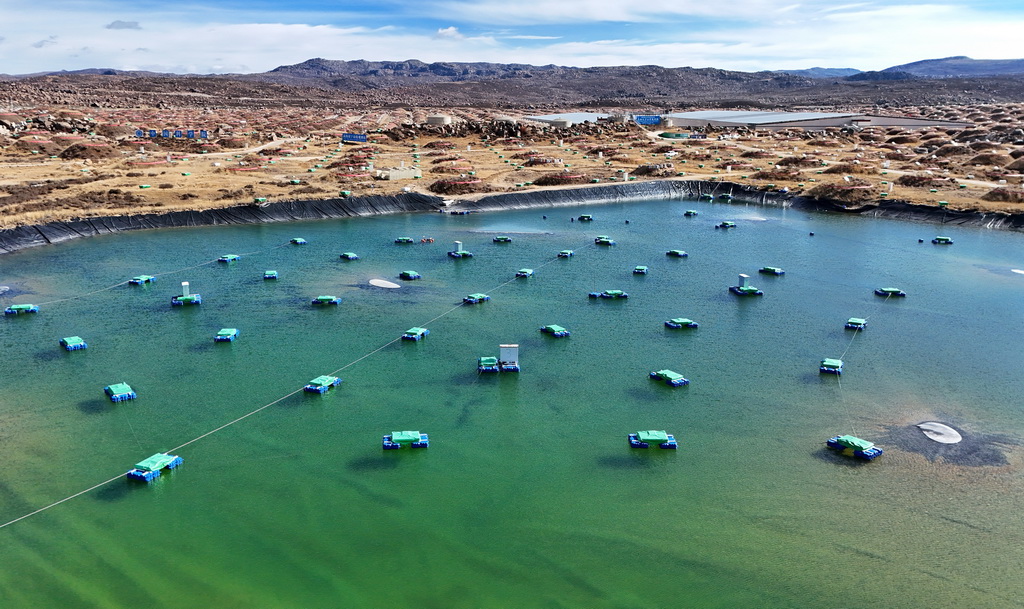 10月28日拍攝的高海拔宇宙線觀測站（無人機照片）。